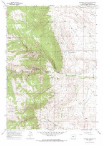 7.5' Topo Map of the Robinson Canyon, WY Quadrangle