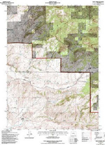 7.5' Topo Map of the Rock Creek, WY Quadrangle