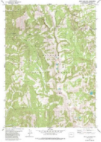 7.5' Topo Map of the Rock Lake Peak, WY Quadrangle