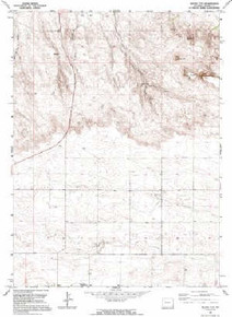 7.5' Topo Map of the Round Top, WY Quadrangle