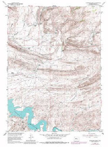 7.5' Topo Map of the Schneider Ridge, WY Quadrangle