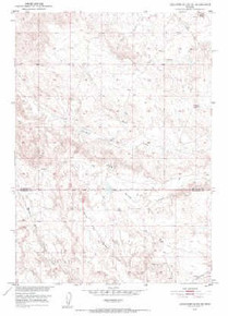 7.5' Topo Map of the Schuster Flats NE, WY Quadrangle