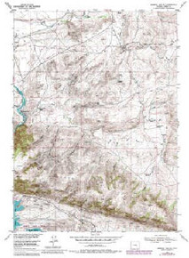 7.5' Topo Map of the Seminoe Dam NE, WY Quadrangle