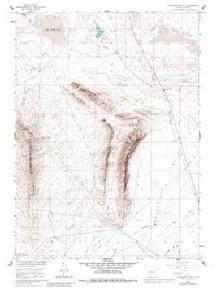 7.5' Topo Map of the Separation Rim, WY Quadrangle