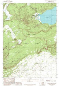 7.5' Topo Map of the Shoshone Geyser Basin, WY Quadrangle