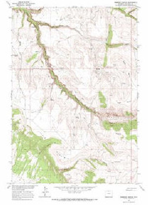 7.5' Topo Map of the Simmons Canyon, WY Quadrangle