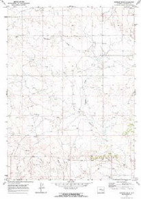 7.5' Topo Map of the Simpson Draw, WY Quadrangle