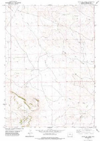 7.5' Topo Map of the South Oat Creek, WY Quadrangle