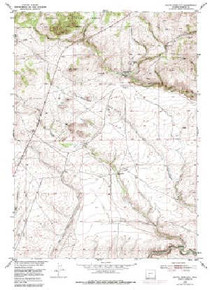 7.5' Topo Map of the South Pass City, WY Quadrangle