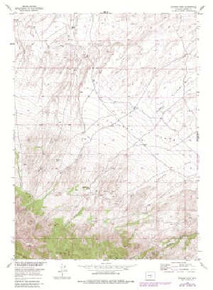 7.5' Topo Map of the Spanish Mine, WY Quadrangle