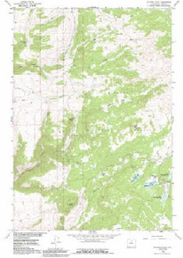 7.5' Topo Map of the Spanish Point, WY Quadrangle