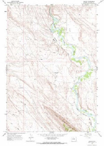 7.5' Topo Map of the Spence, WY Quadrangle