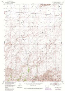 7.5' Topo Map of the Split Rock NW, WY Quadrangle