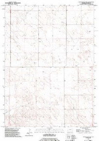 7.5' Topo Map of the Spoon Butte NW, WY Quadrangle