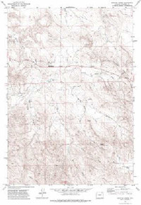 7.5' Topo Map of the Spotted Horse, WY Quadrangle