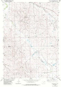 7.5' Topo Map of the Spyglass Hill, WY Quadrangle