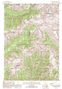 7.5' Topo Map of the Sunlight Peak, WY Quadrangle