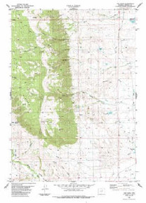 7.5' Topo Map of the The Horn, WY Quadrangle