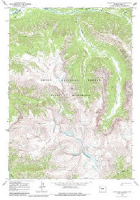 7.5' Topo Map of the Thorofare Plateau, WY Quadrangle