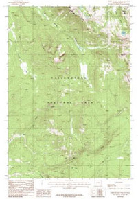 7.5' Topo Map of the Three Rivers Peak, WY Quadrangle