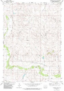 7.5' Topo Map of the Threemile Butte, WY Quadrangle
