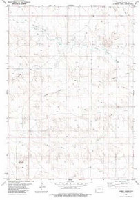 7.5' Topo Map of the Timber Creek, WY Quadrangle