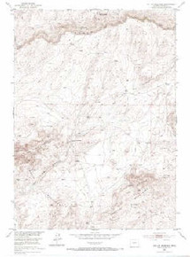 7.5' Topo Map of the Tin Cup Mtn, WY Quadrangle