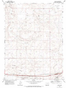 7.5' Topo Map of the Tipton, WY Quadrangle