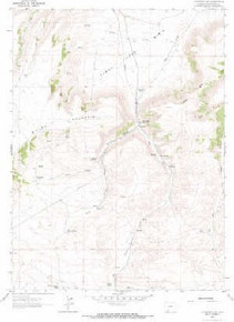 7.5' Topo Map of the Titsworth Gap, WY Quadrangle