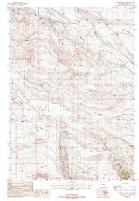 7.5' Topo Map of the Tonopah Ridge, WY Quadrangle