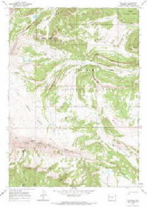 7.5' Topo Map of the Tosi Peak, WY Quadrangle