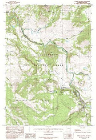 7.5' Topo Map of the Tower Junction, WY Quadrangle