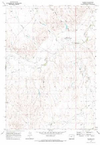 7.5' Topo Map of the Trabing, WY Quadrangle