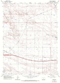 7.5' Topo Map of the Tracy, WY Quadrangle