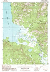 7.5' Topo Map of the Trail Lake, WY Quadrangle
