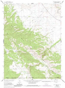7.5' Topo Map of the Trent Creek, WY Quadrangle