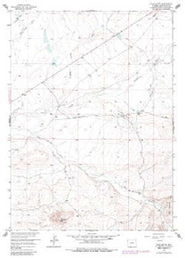 7.5' Topo Map of the Tule Butte, WY Quadrangle