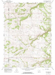 7.5' Topo Map of the Turk Springs, WY Quadrangle