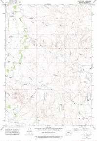 7.5' Topo Map of the Tuttle Draw, WY Quadrangle