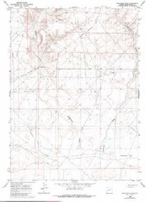 7.5' Topo Map of the Twelvemile Sink, WY Quadrangle