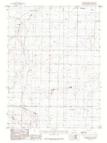 7.5' Topo Map of the Twelvemile Well, WY Quadrangle