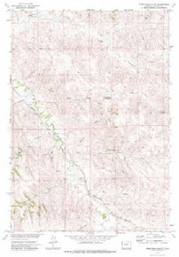 7.5' Topo Map of the Twentymile Butte, WY Quadrangle