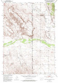 7.5' Topo Map of the Twentyone Divide, WY Quadrangle