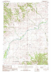 7.5' Topo Map of the Twin Creek, WY Quadrangle