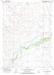 7.5' Topo Map of the Two Buttes Reservoir, WY Quadrangle