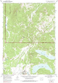 7.5' Topo Map of the Two Ocean Lake, WY Quadrangle