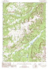 7.5' Topo Map of the Two Ocean Pass, WY Quadrangle