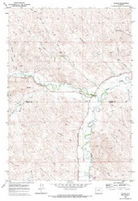 7.5' Topo Map of the Ucross, WY Quadrangle