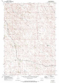 7.5' Topo Map of the Ulm, WY Quadrangle
