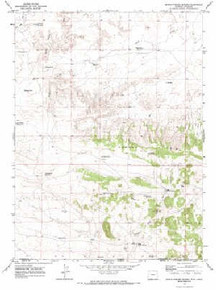 7.5' Topo Map of the Upper Powder Spring, WY Quadrangle